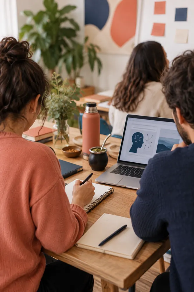 Espacio de estudio y planificación de cursos de IA de Mate y Método